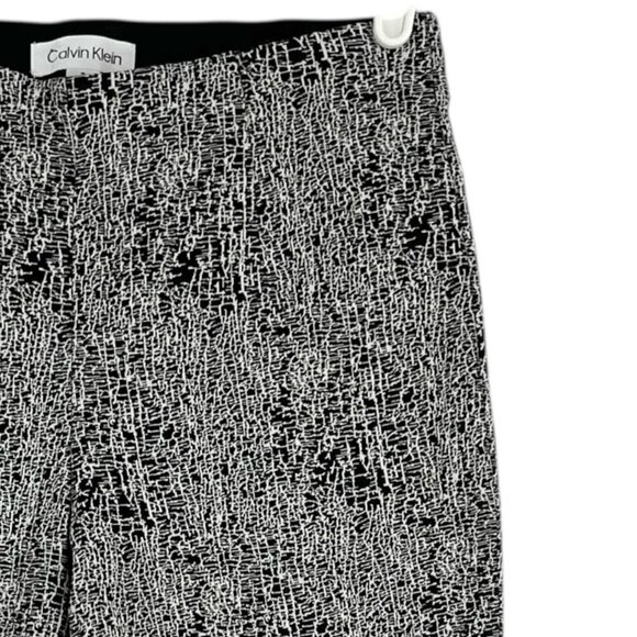 Calvin Klein Women's Pull-on Stretch Skinny Black White Leggings Pants Size 2 - Picture 5 of 12